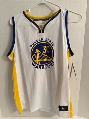 Fanatics Golden State Warriors Stephen Curry White NBA Jersey Youth XL NWT